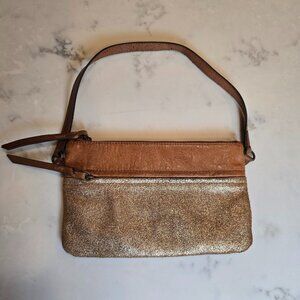 Tano Bag Gold Tan Leather Purse